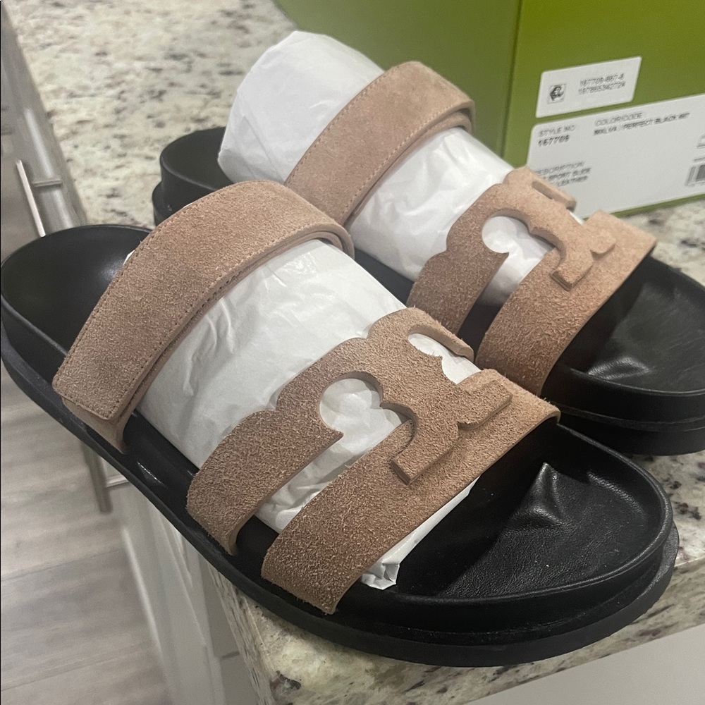 Tory Burch Tan Suede Sandals